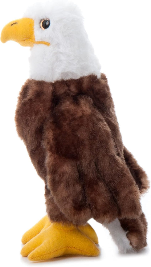 9 inches The Petting Zoo Bald Eagle Stuffed Animal, Gifts for Kids, Wild Onez Zoo Animals, Bald Eagle Plush Toy