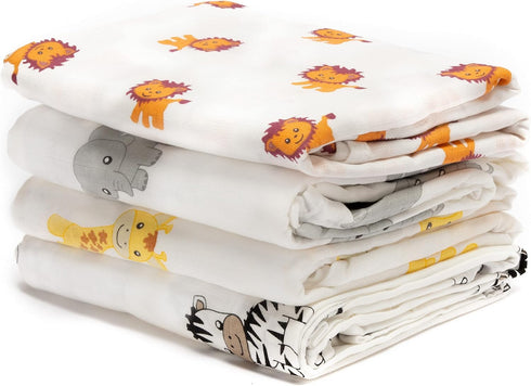 CuddleBug Muslin Baby Swaddle Blankets for Boys and Girls 0 to 3