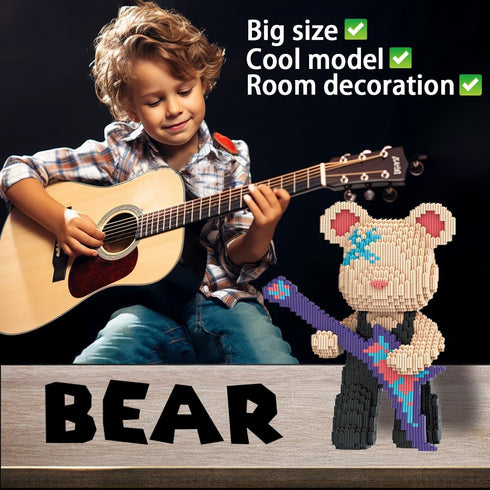 Set(4500Pieces) TK Teddy Bear Micro Building Blocks Winktoys Christmas Bear Building Blocks Gift for Adult and Kid