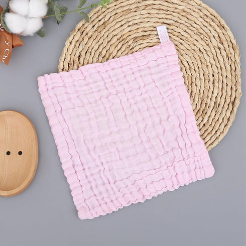 WEBGGER 5 Pack 12x12 inches Baby Washcloths Natural Cotton Kids Wipes Soft Newborn Baby Face Towel Shower Cloth