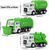 Toy Vehicles Set 3 Pack, Sanitation Truck Model with 8 Signposts, Friction Power for Boys Age 3+