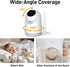 NEWQ 1080P 2 HD Baby Monitor: No WiFi Display Clear Night Vision with Video Recording Feature, Temperature Sensor