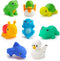 Munchkin Baby Bath Toy Squirts, 8 Pack, Lake Animal Squirters for Toddlers 9 Months and Up