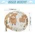 YETTASBIN Cute Highland Cow Portable Pacifier Holder Case with Metal Hook Buckle & Zipper for Diaper Bag and Stroller