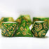 7-Die RPG Polyhedral Dice Set for Dungeon and Dragons D&D MTG, D20 D12 D10 D8 D6 D4 D% (Green)
