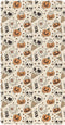 Jynexis Halloween Pumpkin Ice Cream Print Baby Crib Sheets, Cotton Fitted Crib Sheet,