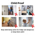 2 Pack Refrigerator Lock with Magnetic, Child Safety Locks for Fridge Freezer Door, Convenient, Black