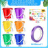 24 End of Year Student Gifts Beach Sand Toy Set with Plastic Buckets, Shovels, Gift Cards, Ribbon, and Beach Pails for