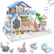 GuDoQi DIY Miniature Dollhouse Kit - 1:24 Scale Tiny House Kit with Music and Furniture, Great Gift for Birthday