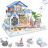 GuDoQi DIY Miniature Dollhouse Kit - 1:24 Scale Tiny House Kit with Music and Furniture, Great Gift for Birthday