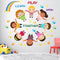 Peel and Stick Kids Wall Decals Educational Rainbow & Diversity Stickers for
