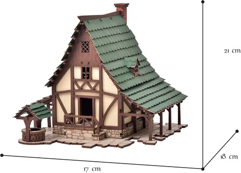 I BUILT IT - Green Gables S - 3D Wooden Puzzle, 28mm Scale Model Building Kit for Adults & Kids, Creative Gift