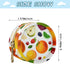 Fruit Round Pacifier Storage Case with Zipper, Portable Pacifier Case for Travel, Diaper Bag & Purse, Pacifier