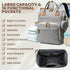 Noiclub Backpack Backpack Diaper Bag for Girls Boys: Gray Toddler Diaper Bag with Changing Pad Baby Diaper Bag for Mon