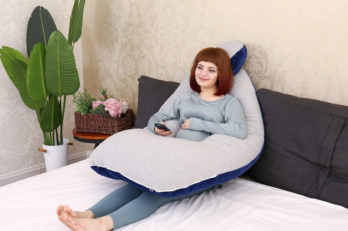 MOON PINE Pregnancy Pillow, U Shape Full Body Pillow for Maternity Support, Sleeping Pillow for Pregnant Women
