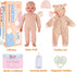 15-Inch Set, 3+, BABESIDE Baby Doll with Feeding Lightweight First Baby Doll for Kids Realistic Baby Girl with Soft