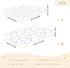 miaozhen 1 Pack 52x28 Cotton Crib Sheets for Baby Boys Girls Soft Breathable Simple Line Cat Purple and Blue Toddler