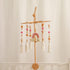 Baby Crib Mobile,Crib Mobile Wooden Mobile with Colorful Cotton Ball Wool Felt Ball Boho Baby Mobile Bassinet Mobile