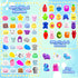 130Pcs Mochi Squishy Toys, Kawaii Squishies Fidget Stress Relief Toy for Kids Party Favors, Classroom Prizes, Goodie