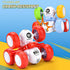 CDDZSW 6 360 3-6 3 4 5 6,Push 3-5 Rounds Inertia Rotating Stunt Car Toys Year Old Kids Pull Back Truck for Toddler Boys