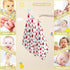 YETTASBIN 4 3 Pack Ladybugs Muslin Baby Hand Washcloths, Soft Cotton Bath Face Towel, Layers Extra Absorbent Feeding