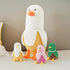 1 Mommy 19.7" 3 4 Set PEACH CAT Banana Duck Plush Banana Duck Stuffed Animal with Cute Babies Inside, Pieces Plushies