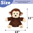 11'' Hopearl Clapping Monkey Interactive Musical Stuffed Animal Singing Plush Toy Adorable Electric Animate Gifts