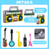 12 Pcs Inflatable Instruments, Rock Star Toy Set with Inflatable Guitar, Saxophone, Microphones for 80s 90s Party