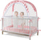 Lazyzzzz Crib Tent - Pop Up Crib Canopy with Double Zipper Self-Locked,