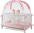 Lazyzzzz Crib Tent - Pop Up Crib Canopy with Double Zipper Self-Locked,