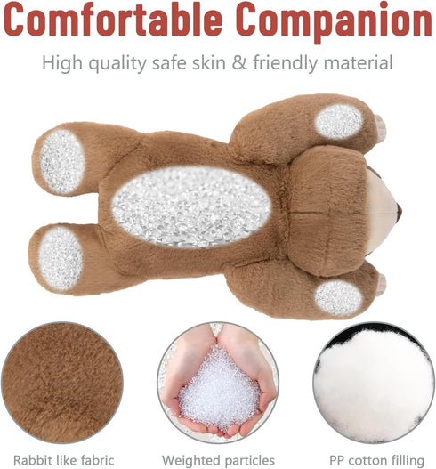 26" 5LB Niuniu Daddy | Sloth Weighted Stuffed Animals for Adults Kids, Large Brown Sloth Weighted Lap Animal Plush Toy