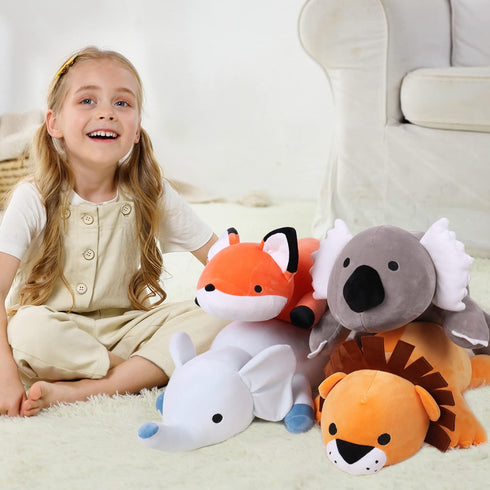 24 inches 4.2 lbs, 4.2 OurHonor Fox Weighted Stuffed Animals Weighted Stuffed Animal Pound, Weight Plush Fox Plushies