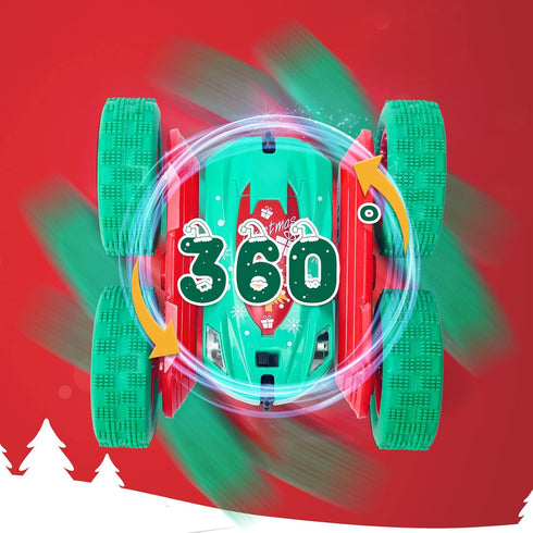 GAOMON 2PACK Remote Control Stunt Car for Kids, 2.4GHz High Speed Rock Crawler, 360° Rotating 4WD
