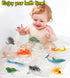 Ocean Sea Animal Figures - 12 Pack Realistic Soft Plastic Bath Toys for Toddlers, Kids, Boys, and Girls