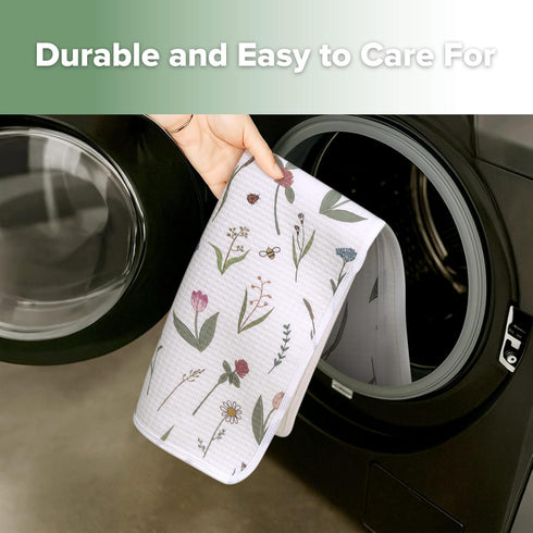 haakaa 100% (2pcs, 13" 27.5" Waterproof Changing Pad Liners, Cotton, Soft & Breathable x Honey Blossom+Vintage Garden)