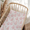 Wicbfdfv Pink Christmas Pine Trees Candy Fitted Baby Crib Sheet for Boys Girls