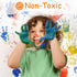 ABEIER Washable Finger Paint for Toddlers, Safe Non-Toxic, 12 Vibrant Colors, Mess Free Art Supplies for Kids