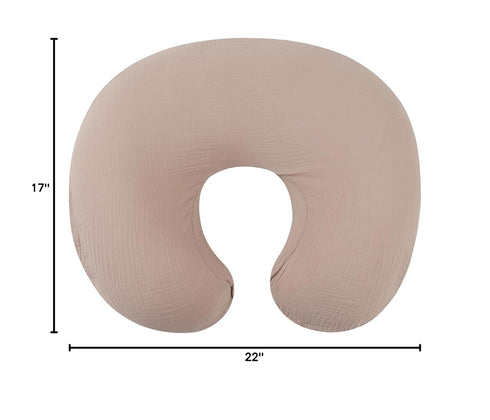 100% Onacosht Muslin Nursing Pillow Cover Soft Cotton Feeding Pillow Slipcover Fits Standard Infant Nursing Pillow