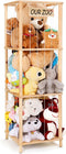 ACEPRUT ACE PRODUCT ACEPRUT Large Stuffed Animal Storage 52.3"x16.5", Natural Pine Wood Stuffed Animal Organizer