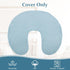 Baby Nursing Pillow Cover, Removeable Breastfeeding Pillow Slipcover, Muslin Nursing Case for Newborn Boys Girls, Soft