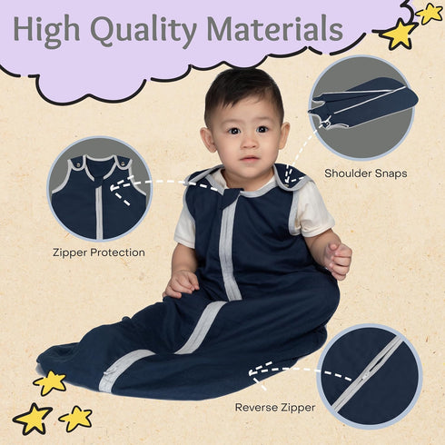 0.5 72% 28% baby deedee Sleep Nest Air TOG | Viscose from Bamboo and Cotton Sleep Sack Sleeping Bag - Baby Wearable