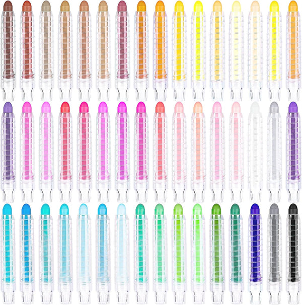 ZHBDMGK Sidewalk Chalk for Kids, 48 Colors Dustless Washable Toddlers Chalk with Plastics