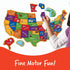 Learning Resources Magnetic US Map Puzzle - 44 Pieces - Geography Learning for Kids Ages 4+