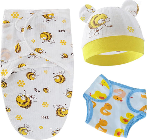 Reborn Baby Dolls Diapers & Swaddle Blanket & Hat for 17-22 inch