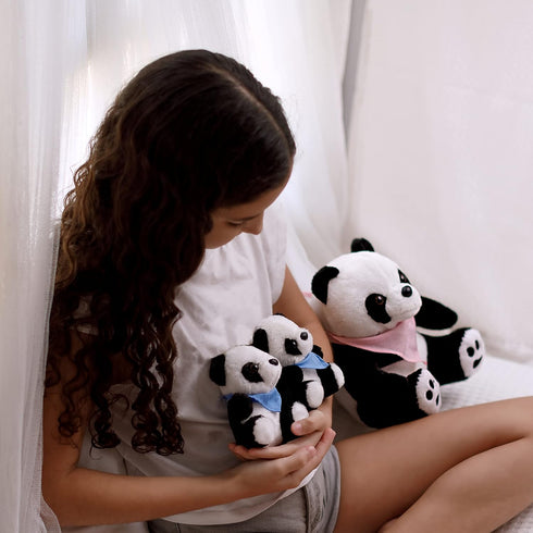 5 Set Mommy, 2 3 4 5 3-9 Perfectto Design Panda Stuffed Animal Bear Plush Toy for Girls PCS - Babies, Bag, Blanket