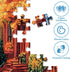 BraniacBits 500 500 (20.5x15in) Pieces Jigsaw Puzzles for Adults, Beautiful Fall Street Puzzle for Adults Elderly