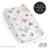 Sweet Jojo Designs Ocean Seashells Boy or Girl, Gender Neutral Baby Changing Pad Cover Sheet Infant, Newborn, Diaper