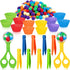 142 Pieces Fine Motor Skills Handy Scooper Set Sensory Bin Filler Includes