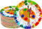 50 Pcs Art Paint Paper Plates, 7" Art Painting Dessert Plates for Painting Theme Baby Shower Birthday Party Supplies