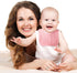 Tatuo 8 Pieces Baby Muslin Bibs & Burp Cloths Set, 20 x 10 Inch